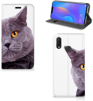 B2Ctelecom Huawei P Smart Plus Uniek Standcase Hoesje Kat