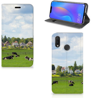 B2Ctelecom Huawei P Smart Plus Uniek Standcase Hoesje Koeien