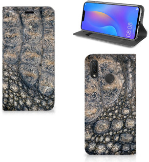 B2Ctelecom Huawei P Smart Plus Uniek Standcase Hoesje Krokodillenprint