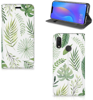 B2Ctelecom Huawei P Smart Plus Uniek Standcase Hoesje Leaves