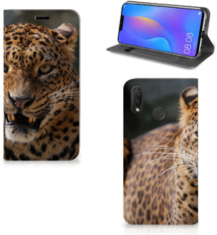 B2Ctelecom Huawei P Smart Plus Uniek Standcase Hoesje Luipaard