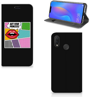 B2Ctelecom Huawei P Smart Plus Uniek Standcase Hoesje Popart Princess