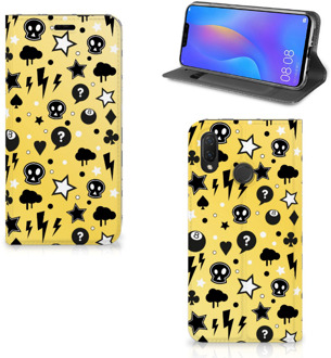 B2Ctelecom Huawei P Smart Plus Uniek Standcase Hoesje Punk Yellow