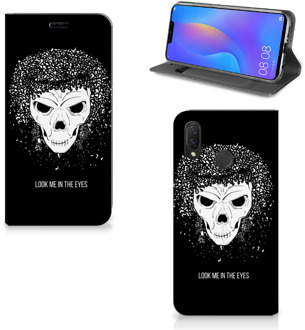 B2Ctelecom Huawei P Smart Plus Uniek Standcase Hoesje Skull Hair