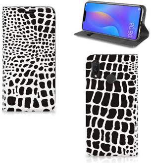 B2Ctelecom Huawei P Smart Plus Uniek Standcase Hoesje Slangenprint