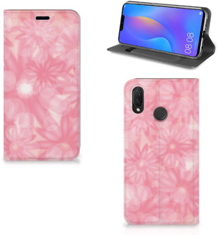 B2Ctelecom Huawei P Smart Plus Uniek Standcase Hoesje Spring Flowers