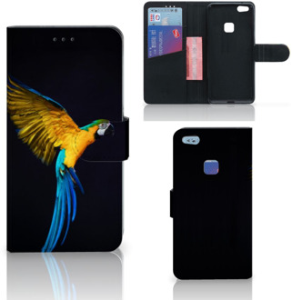 B2Ctelecom Huawei P10 Lite Book Case Hoesje Design Papegaai