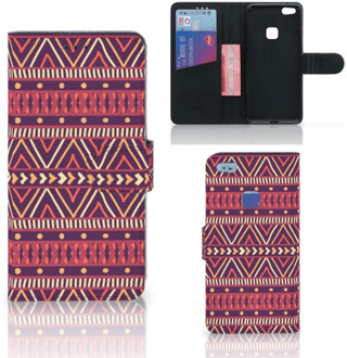 B2Ctelecom Huawei P10 Lite Bookcase Hoesje Aztec Purple