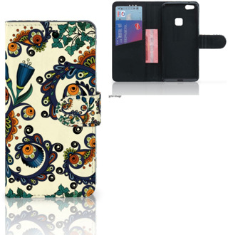 B2Ctelecom Huawei P10 Lite Bookcase Hoesje Design Barok Flower