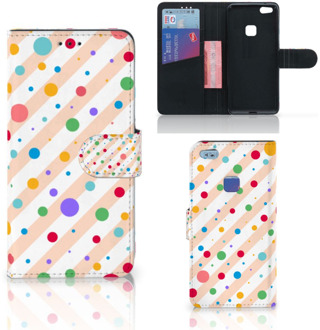 B2Ctelecom Huawei P10 Lite Bookcase Hoesje Design Dots