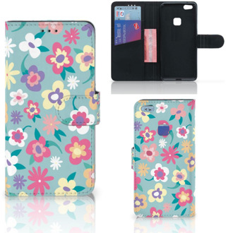 B2Ctelecom Huawei P10 Lite Bookcase Hoesje Design Flower Power