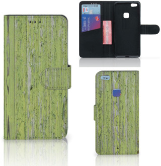 B2Ctelecom Huawei P10 Lite Bookcase Hoesje Design Green Wood