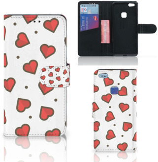 B2Ctelecom Huawei P10 Lite Bookcase Hoesje Design Hearts