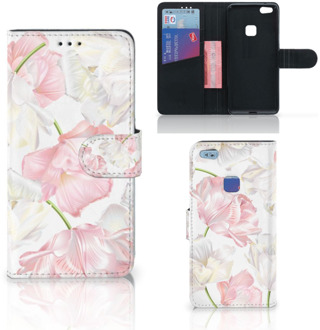 B2Ctelecom Huawei P10 Lite Bookcase Hoesje Design Lovely Flowers