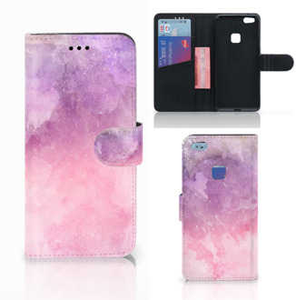 B2Ctelecom Huawei P10 Lite Bookcase Hoesje Design Pink Purple Paint