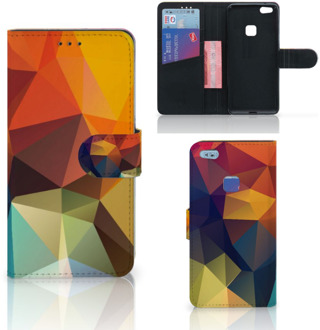 B2Ctelecom Huawei P10 Lite Bookcase Hoesje Design Polygon Color