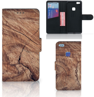 B2Ctelecom Huawei P10 Lite Bookcase Hoesje Design Tree Trunk