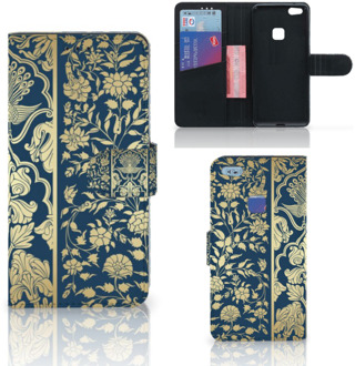 B2Ctelecom Huawei P10 Lite Bookcase Hoesje Golden Flowers