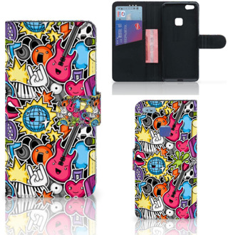 B2Ctelecom Huawei P10 Lite Bookcase Hoesje Punk Rock