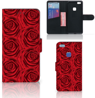 B2Ctelecom Huawei P10 Lite Bookcase Hoesje Red Roses