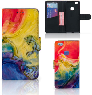 B2Ctelecom Huawei P10 Lite Bookcase Hoesje Watercolor Dark