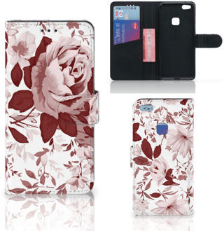 B2Ctelecom Huawei P10 Lite Bookcase Hoesje Watercolor Flowers