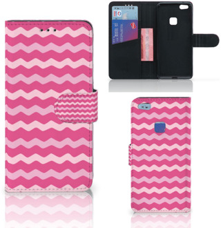 B2Ctelecom Huawei P10 Lite Bookcase Hoesje Waves Pink