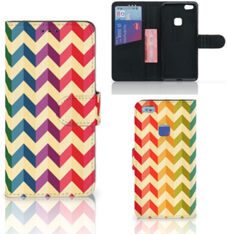 B2Ctelecom Huawei P10 Lite Bookcase Hoesje Zigzag Color