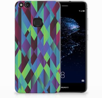 B2Ctelecom Huawei P10 Lite TPU Hoesje Design Abstract Green Blue