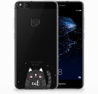 B2Ctelecom Huawei P10 Lite TPU Hoesje Design Cat Good Day