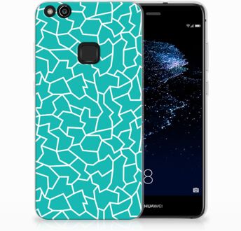 B2Ctelecom Huawei P10 Lite TPU Hoesje Design Cracks Blue