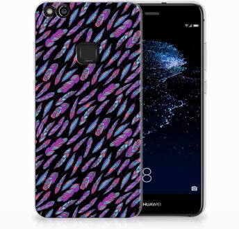 B2Ctelecom Huawei P10 Lite TPU Hoesje Design Feathers Color