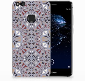 B2Ctelecom Huawei P10 Lite TPU Hoesje Design Flower Tiles