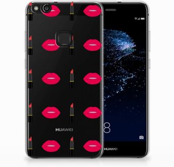 B2Ctelecom Huawei P10 Lite TPU Hoesje Design Lipstick Kiss