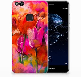 B2Ctelecom Huawei P10 Lite TPU Hoesje Design Tulpen