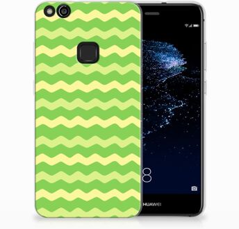 B2Ctelecom Huawei P10 Lite TPU Hoesje Design Waves Green