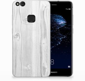 B2Ctelecom Huawei P10 Lite TPU Hoesje Design White Wood