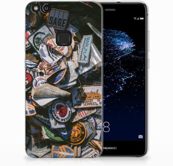 B2Ctelecom Huawei P10 Lite Uniek TPU Hoesje Badges