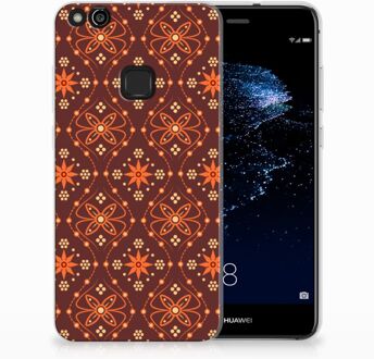 B2Ctelecom Huawei P10 Lite Uniek TPU Hoesje Batik Brown