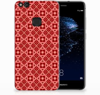 B2Ctelecom Huawei P10 Lite Uniek TPU Hoesje Batik Red