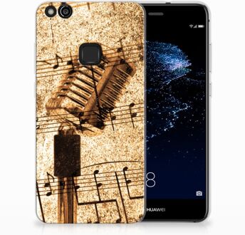 B2Ctelecom Huawei P10 Lite Uniek TPU Hoesje Bladmuziek