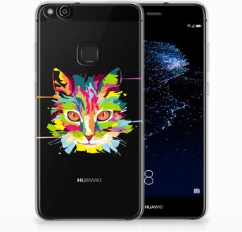 B2Ctelecom Huawei P10 Lite Uniek TPU Hoesje Cat Color