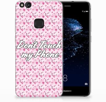 B2Ctelecom Huawei P10 Lite Uniek TPU Hoesje Flowers Pink DTMP