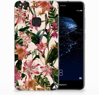 B2Ctelecom Huawei P10 Lite Uniek TPU Hoesje Flowers