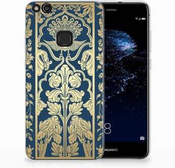 B2Ctelecom Huawei P10 Lite Uniek TPU Hoesje Golden Flowers