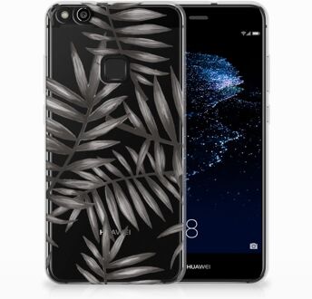 B2Ctelecom Huawei P10 Lite Uniek TPU Hoesje Leaves Grey