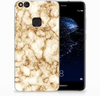 B2Ctelecom Huawei P10 Lite Uniek TPU Hoesje Marmer Goud