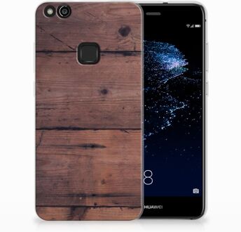 B2Ctelecom Huawei P10 Lite Uniek TPU Hoesje Old Wood