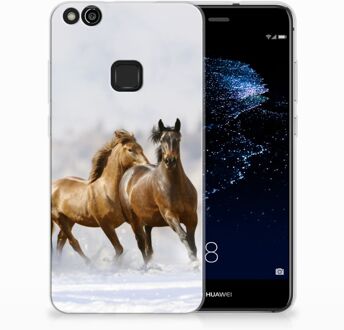 B2Ctelecom Huawei P10 Lite Uniek TPU Hoesje Paarden