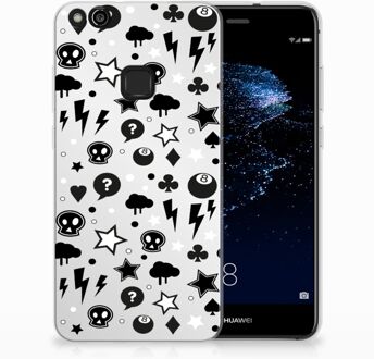 B2Ctelecom Huawei P10 Lite Uniek TPU Hoesje Silver Punk